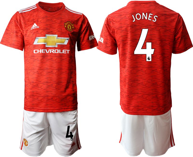 Men 2020-2021 club Manchester United home #4 red Soccer Jerseys->manchester united jersey->Soccer Club Jersey